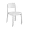 Cosco Novogratz Poolside Collection, Chandler Stacking Dining Chairs, Indoor/Outdoor, Turquoise 2PK 87817WHT2E - alternate 6